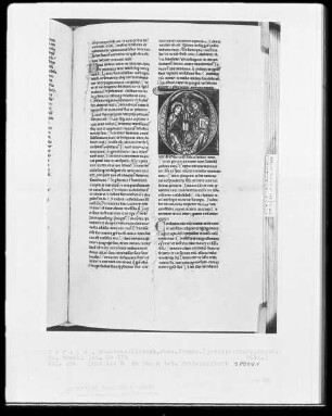 Heisterbacher Bibel — Initiale D (ixit), darin Dreieinigkeit, Folio 250recto