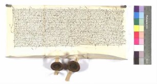 Hans Schilling, Gefängnis; Siegel: Adam von Ellrichshausen, Caspar von Sickingen.