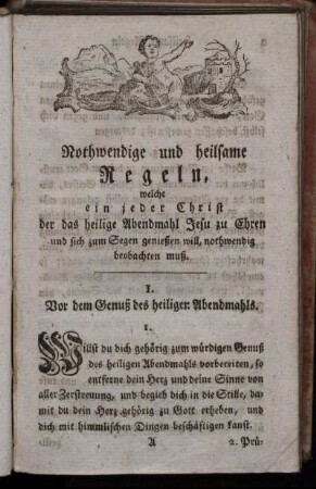 Nothwendige und heilsame Regeln, ...