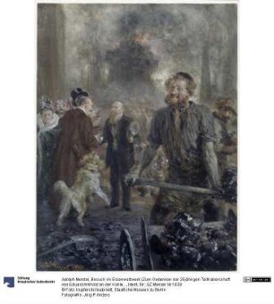 Besuch im Eisenwalzwerk (Zum Gedenken der 25jährigen Teilhaberschaft von Eduard Arnhold an der Kohlefirma Caesar Wollheim am 1. Januar 1900)