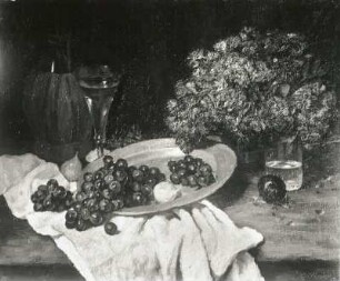 Stillleben (von Alfred Rössler), Öl auf Leinwand, 1927