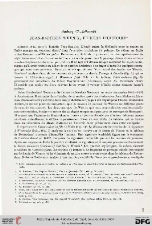 7: Jean-Baptiste Weenix, peintre d'histoire