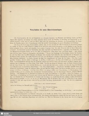 I. Vorarbeiten für neue Eisenbahnanlagen