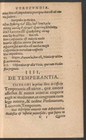 IIII. De Temperantia.