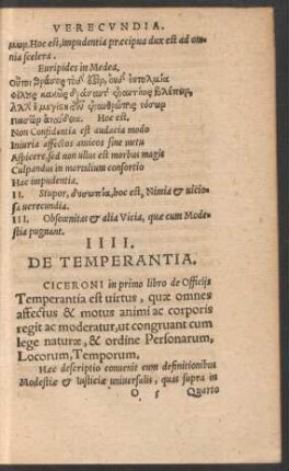 IIII. De Temperantia.