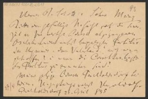 Brief an B. Schott's Söhne : 22.04.1895