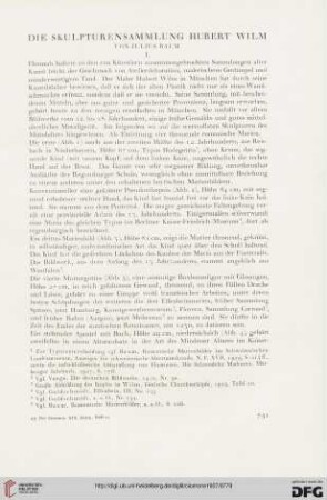 19: Die Skulpturensammlung Hubert Wilm, [1]
