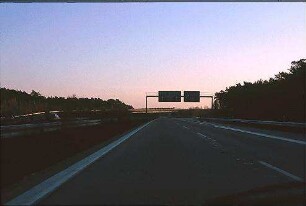 Hauptfahrbahn West (Mannheim Richtung Heilbronn): Zufahrt auf AD Hockenheim