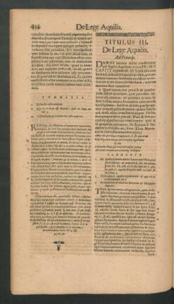 Titulus III. De Lege Aquilia.
