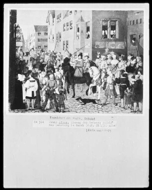 Der Einzug des Königs Rudolf von Habsburg in Basel 1273