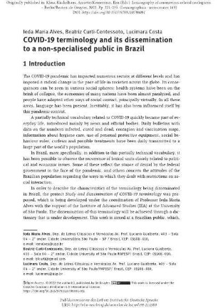 COVID-19 terminology and its dissemination to a non-specialised public in Brazil
