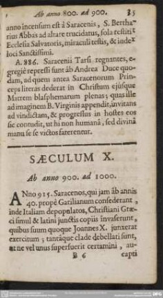 Saeculum X. Ab anno 900. ad 1000
