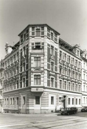 Görlitz, Landeskronstraße 46. Wohnhaus (1890). Eckansicht
