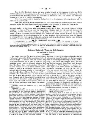 Johann Heinrich Voss als Schulmann : (Fortsetzung)