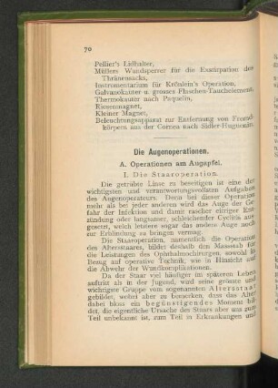 A. Augenoperation am Augapfel.