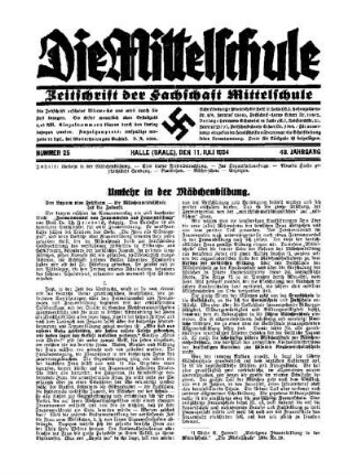 Umkehr in der Mädchenbildung