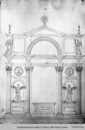 Entwurf für Altarwand für die Badia di Firenze?