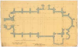 Sankt Anna, Lenhausen: Grundriss des aufgehenden Mauerwerks 1:50