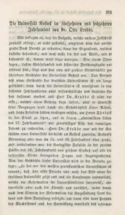 253-258 Die Universität Rostock im 15. und 16. Jahrhundert