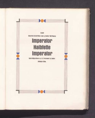 Imperator Halbfette Imperator