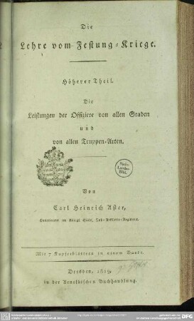 2: Die Lehre vom Festungs-Kriege