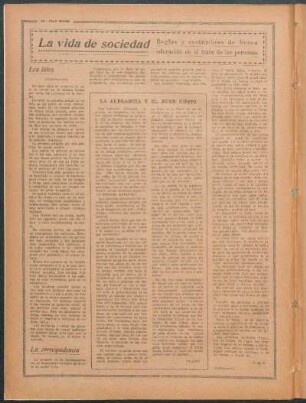 La correspondencia