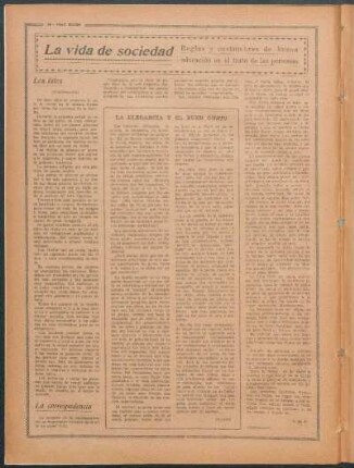 La correspondencia