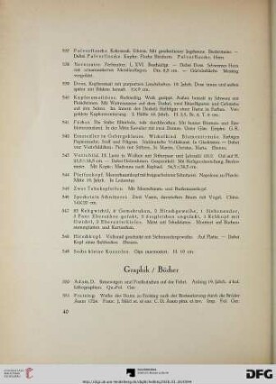Graphik/Bücher (Nr. 550-579)