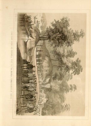 Com. Perry paying his farewell visit to the imperial commissioners at Simoda