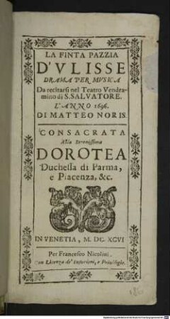 La finta pazzia d'Ulisse