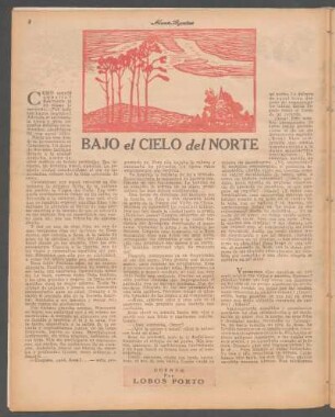 Bajo el cielo del norte : Cuento por Lobos Porto