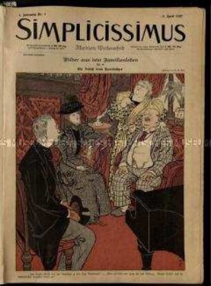 Satirische Wochenzeitschrift Simplicissimus. 2. Jahrgang 1897/98