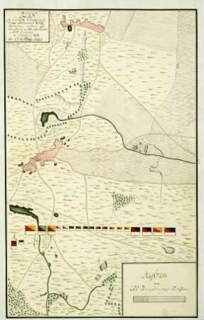 WHK 21 Österreichischer Sukzessionskrieg 1740-1748 bis zum Aachener Frieden: Plan eines Feldlagers in Schuby, 1743