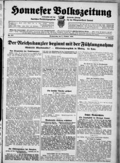 Honnefer Volkszeitung. 1889-1978