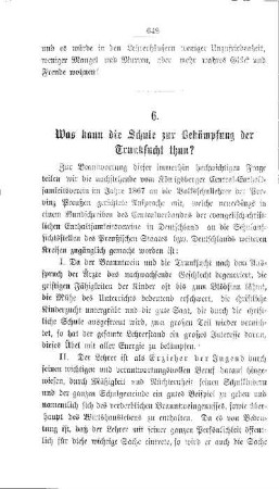Was kann die Schule zur Bekämpfung der Trunksucht thun?