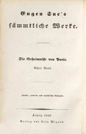 Die Geheimnisse von Paris, 8