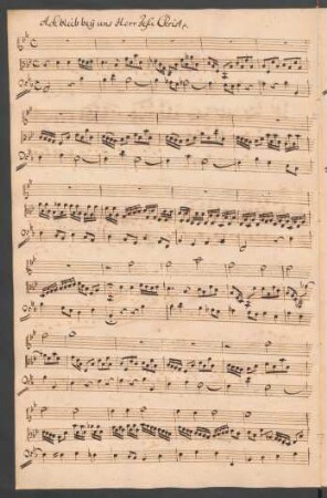 Ach bleib bei uns Herr Jesu Christ; org; B-Dur; BWV 649