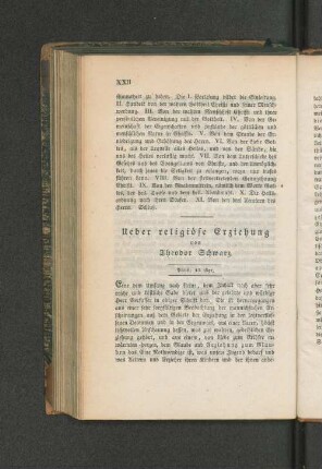 Ueber religiöse Erziehung
