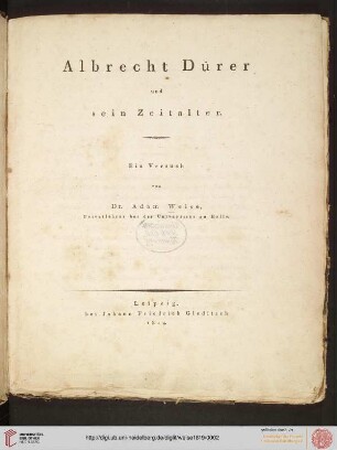 Albrecht Dürer und sein Zeitalter : ein Versuch