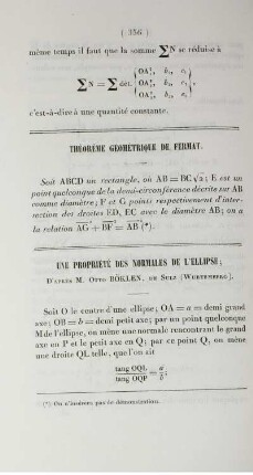 Théorème géométrique de fermat.