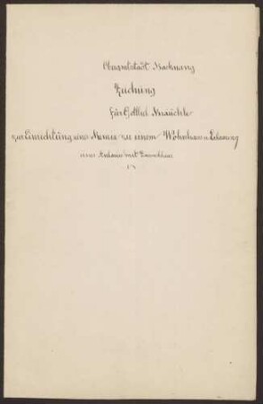 Bräuchle, Gottlieb, Rotgerber Umbau der Remise zum Wohnhaus mit Anbau