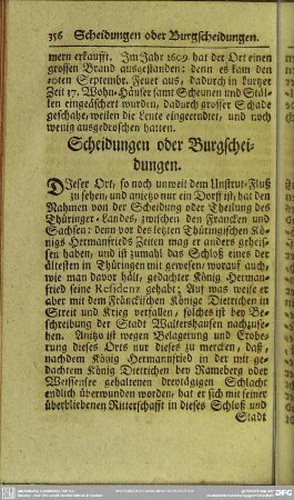 Scheidungen oder Burgscheidungen