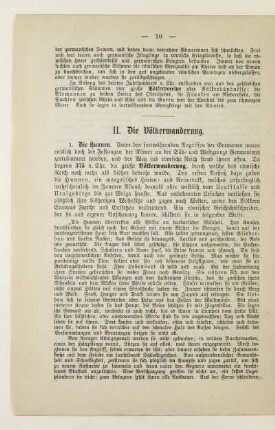 II. Die Völkerwanderung