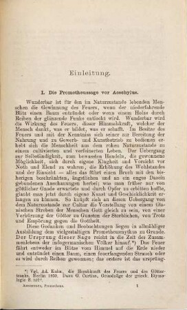 Aeschylus' Prometheus : nebst den Bruchstücken des Prometheus Lyomenos