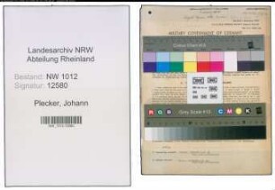 Entnazifizierung Johann Plecker , geb. 07.10.1885 (Schlosser)