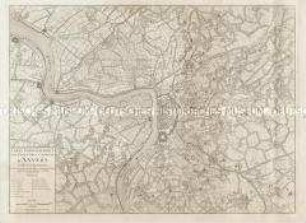 Carte Topographique des Forts, Ville, Citadelle d'Anvers et de ses Environs