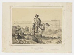 Pâtre gardant des Buffles