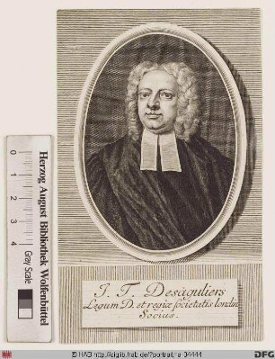 Bildnis Jean-Théophile Desaguliers
