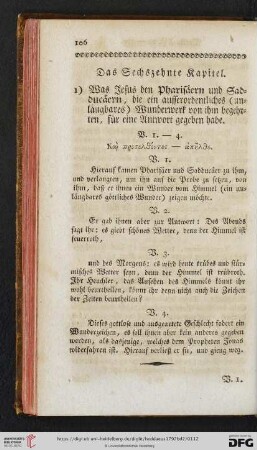 Das sechszehnte Kapitel