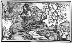 Die Lübecker Bibel von 1494 — Moses empfängt die neuen Gesetzestafeln